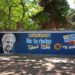 Pintan mural en homenaje a Tabaré Vázquez