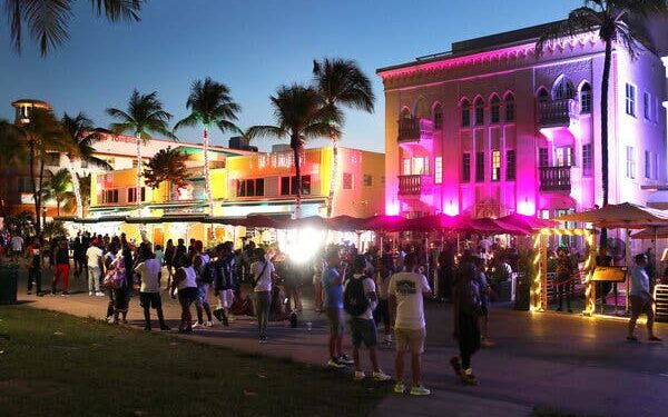 Fiestas y peleas llevaron a toque de queda en Miami Beach