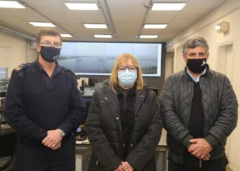 Carballal visitó Centro de Video Vigilancia y destacó funcionamiento