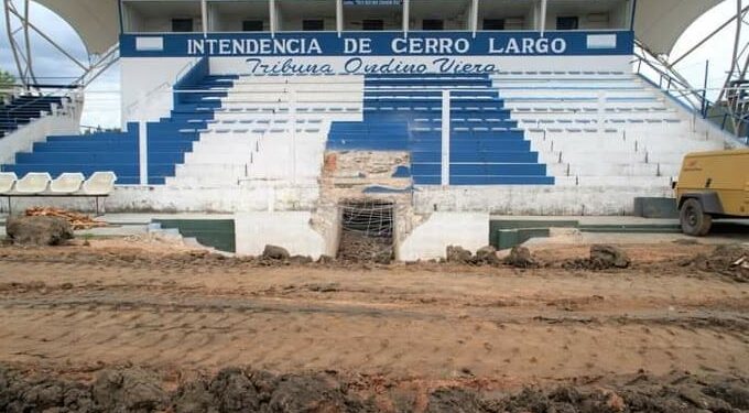 Avanzan las obras en el Estadio Ubilla de Melo