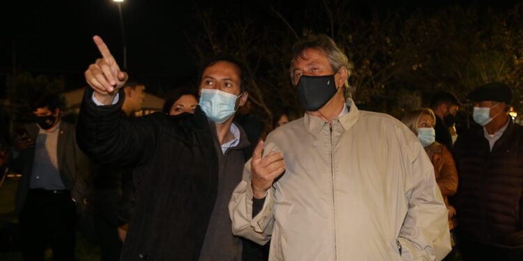 En el día de Maldonado Antía encabezó recuperación de la fuente en Plaza San Fernando