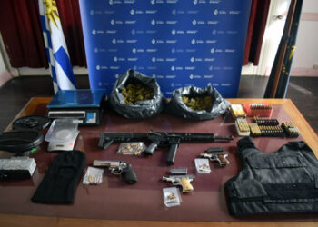 Armas, municiones y drogas incautadas en Maldonado