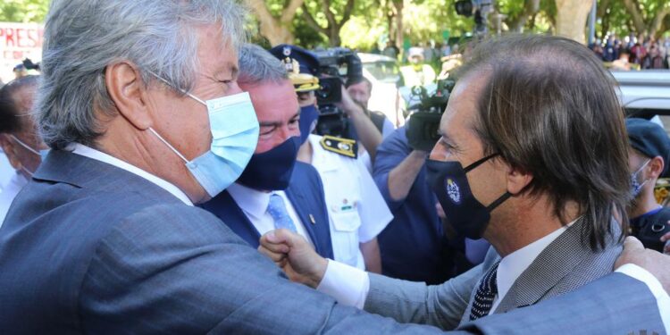 Lacalle y Antía en Fundación Atchugarry