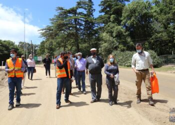 Antía visitó obras de terminación del tramo 1 de Camino Lussich y recuperación del Arboretum