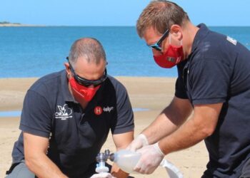 Rescate múltiple por parte de la brigada de Guardavidas