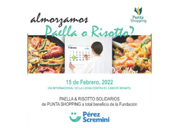 Hoy, Paella y Risotto solidarios a beneficio de la fundación Pérez Scremini en Punta Shopping