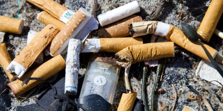 Lanzan una nueva campaña para reducir la contaminación de los microplásticos que ocasionan los cigarrillos