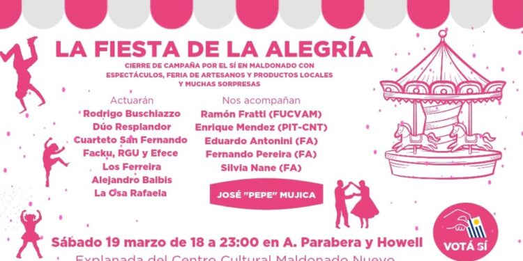 Mujica llegará a Maldonado para el cierre de Campaña por el SI