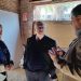 Carballal y Viera recorrieron obras de Espacio Gorlero