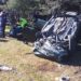 Pan de Azúcar: conductor volcó y quedó atrapado dentro de su vehículo
