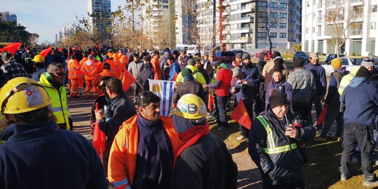 Paro general parcial reunió a más de 1000 trabajadores del Sunca en Maldonado