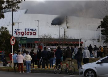 Antía desde el lugar del incendio “Está muy brava la situación”