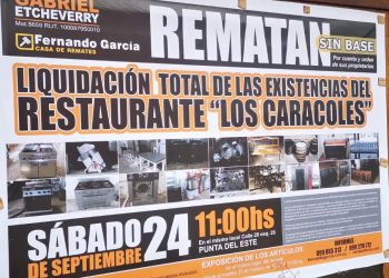 Rematarán la totalidad de las existencias del histórico Restaurante Los Caracoles