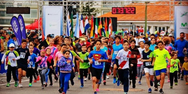 Unos 300 niños se sumaron a la mini maratón “kids”