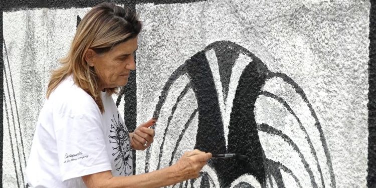 Restauraron mural del Hospital de San Carlos