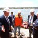 Delgado reconoció esfuerzo de Antía por salvar el puente luego de recorrer las obras