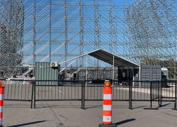 Avanza el armado del escenario para el show de David Guetta en Punta del Este