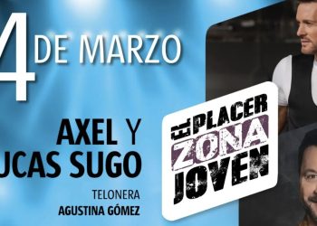 Axel y Lucas Sugo se presentarán en la Zona Joven de El Placer