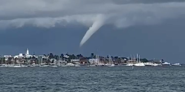 Fenómeno meteorológico llamó la atención en Punta del Este