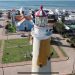 Faro de Punta del Este recupera su esplendor con una nueva capa de pintura ocre después de 21 años