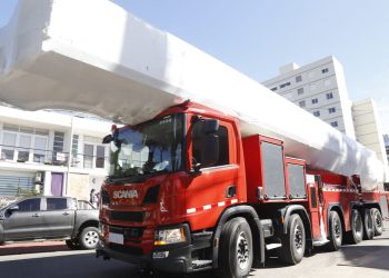 Camión en altura para el combate de incendios ya es una realidad para Maldonado
