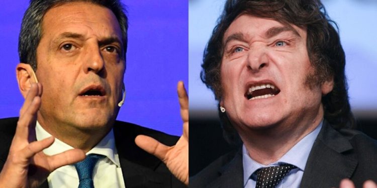 Datos oficiales en Argentina;  80% escrutado confirma a Sergio Massa en primer lugar seguido por Javier Milei
