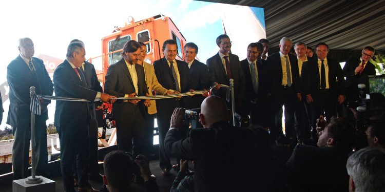 Se inauguró el Ferrocarril Central en la estación de Cardal