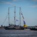 Con 77 tripulantes a bordo, partió el Velero Escuela “Capitán Miranda”