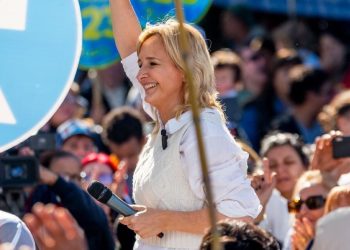 Cierre de campaña de Laura Raffo en Maldonado