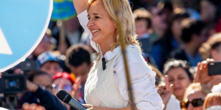 Cierre de campaña de Laura Raffo en Maldonado