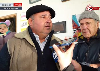 San Carlos: Votó Diego Machado y dijo sentir emoción de ver gente con esperanza y que uno los represente