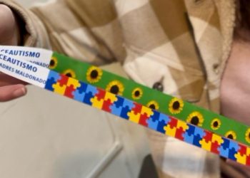 Collares puzzles-girasoles simbolizan la discapacidad no visible en una persona