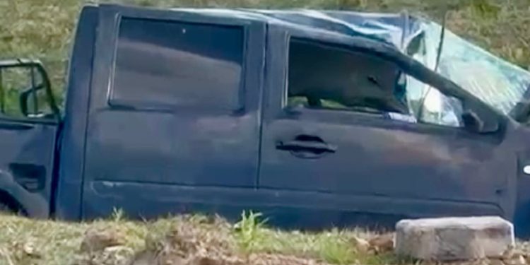 Maldonado: Tres mujeres debieron ser hospitalizadas tras volcar en una camioneta