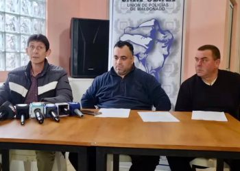 Unión de Policías de Maldonado se manifestó en contra de los allanamientos nocturnos