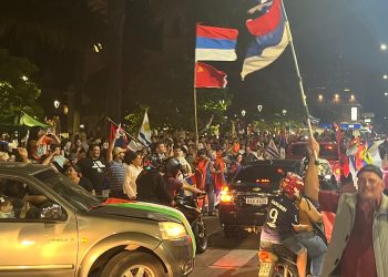 Maldonado: Frente Amplio festeja en la plaza