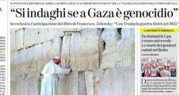 El Papa Francisco solicita una investigación sobre posibles crímenes de genocidio en Gaza
