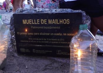 Vecinos celebraron un nuevo aniversario de la restauración del Muelle Mailhos en Punta del Este