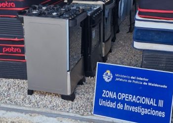Tres detenidos y millonaria incautación de electrodomésticos tras hurto en comercio de San Carlos