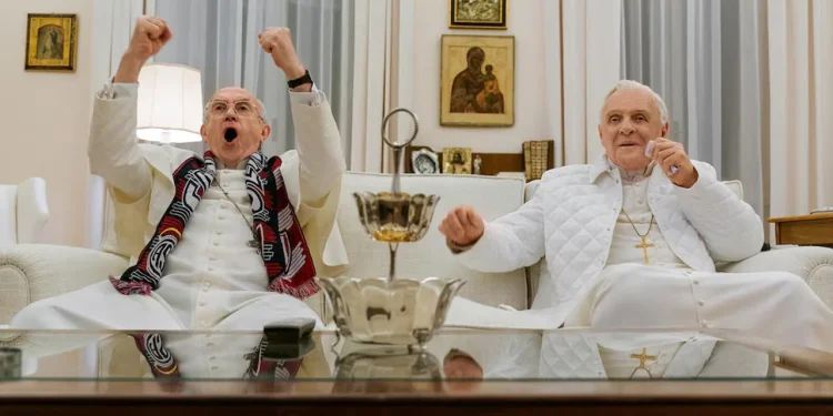 Dónde ver «Los dos Papas», la película que retrata un encuentro entre Francisco y Benedicto XVI