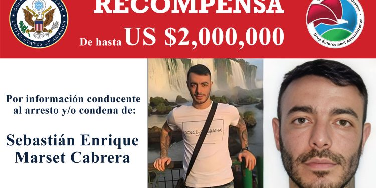 EE.UU. ofrece 2 millones de dólares por información que conduzca a Marset