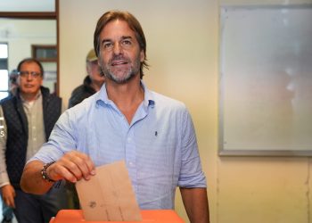 Votó Lacalle Pou: «Todos los días de votación son distintos»