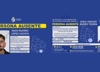 Buscan a dos jóvenes desaparecidos en Maldonado