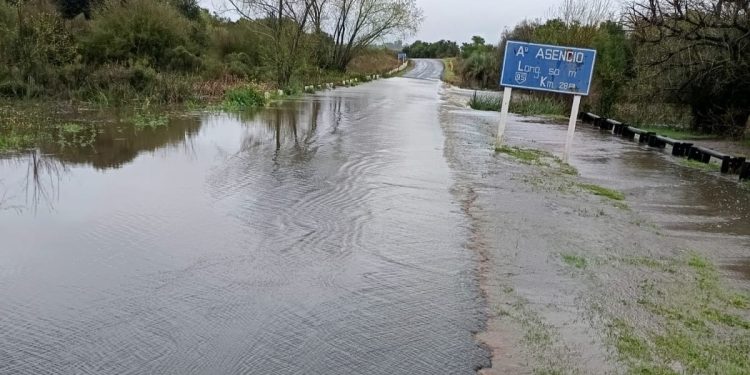 Caminera informó sobre rutas cortadas por intensas lluvias registradas