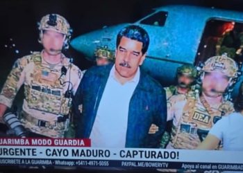 La foto; Así se llevaron a Maduro de Venezuela