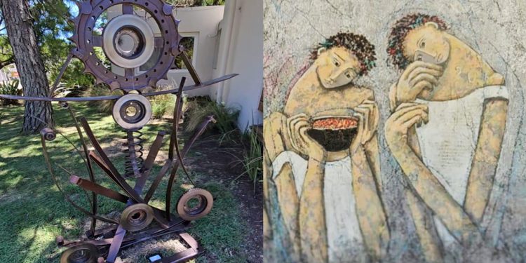 Apertura de la muestra de Enriqueta Aguiló y Federico Rodríguez Páez en La Barra