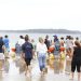 El intendente de Maldonado, Miguel Abella, dejó inaugurada este viernes la playa accesible de Punta del Este