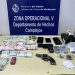 Operativo antidrogas en barrio Odizzio: seis detenidos y un arma incautada tras allanamiento