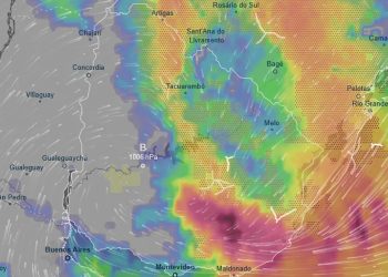Alerta regional: Uruguay quedará en el choque de sistemas y se esperan lluvias intensas y vientos fuertes