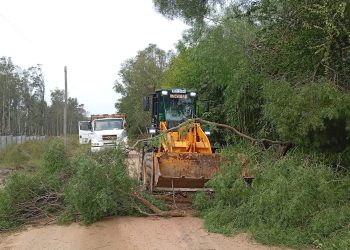 Temporal en zona oeste; 20 intervenciones desde Solís hasta Ocean Park y Sauce de Portezuelo con 3 cuadrillas del equipo de Vialidad Rural