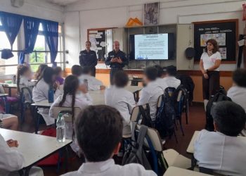 Alumnos de Escuela 104 de Maldonado, recibieron charla de seguridad ciudadana